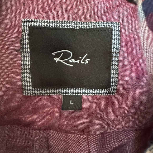Size L Rails Maroon Plaid Flannel - Picture 3 of 6